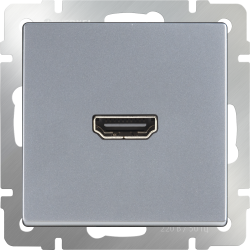 Розетка HDMI серебряный Werkel WL06-60-11(W1186006) серебряный