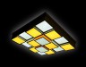 Управляемый светильник Ambrella light FS1550 WH/SD 192W D715*715 ORBITAL CRYSTAL SAND