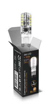 Лампа Gauss LED 3W G9 SS107709103 2700К