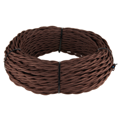 Ретро кабель витой 3х2,5 (коричневый) 20 м (под заказ) W6453314 Werkel