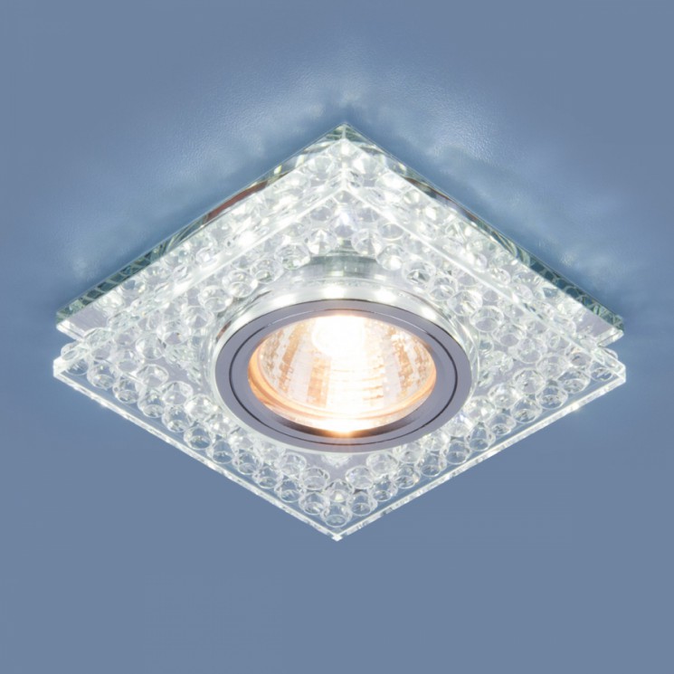 Встраиваемый светильник Electrostandard 8391 MR16 CL/SL прозрачный/серебро