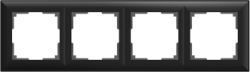 Рамка на 4 поста черный матовый Werkel W0042208 (WL14-Frame-04 Fiore)