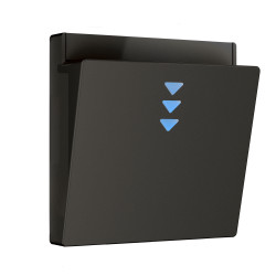Накладка для электронного карточного выключателя (черный матовый) W1163108 Werkel