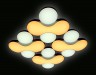 Управляемый светодиодный светильник Ambrella light ORBITAL GRANULE FG1066/4 WH 208W D720*720