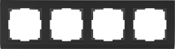 Рамка на 4 поста Werkel Stark W0041808 (WL04-Frame-04 черный)