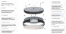 Светильник светодиодный потолочный/подвесной RVE-LBX-RING-400-P круг 40 см 19Вт 4000К черный