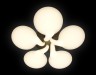 Управляемый светодиодный светильник Ambrella light ORBITAL CLOUD  FC24/5WH 180W D760