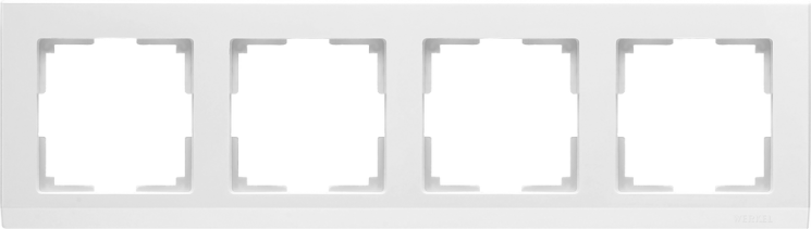 Рамка на 4 поста белый Werkel (W0041801)WL04-Frame-04-white Stark