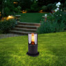 Садово-парковый светильник Elektrostandard Roil (35125/S) чёрный/дымчатый плафон Roil