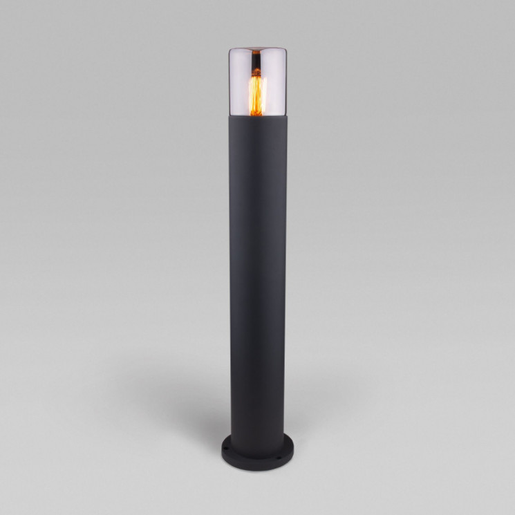 Садово-парковый светильник Elektrostandard Roil (35125/F) чёрный/дымчатый плафон Roil