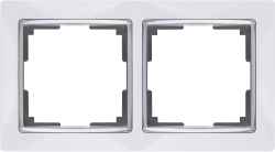 Рамка на 2 поста белый Werkel W0021901 (WL03-Frame-02-white Snabb)