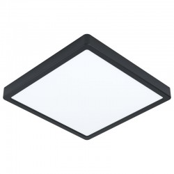 Светодиод. накладной светильник FUEVA 5, 20W (LED), 285х285, H28, 2500lm, 4000K, сталь, черный/пластик, белый EGLO FUEVA 5