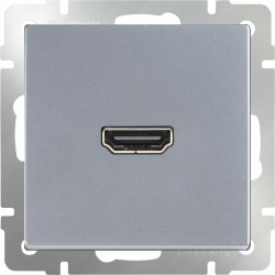 Розетка HDMI Werkel WL06-60-11 серебряный