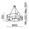 Подвесной светильник Maytoni MOD317PL-06B