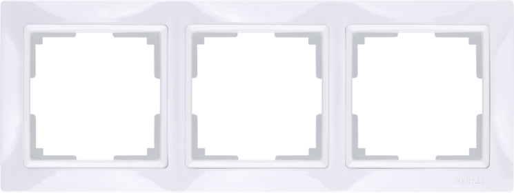 Рамка на 3 поста белый, basic Werkel W0032001 (WL03-Frame-03 Snabb basic)
