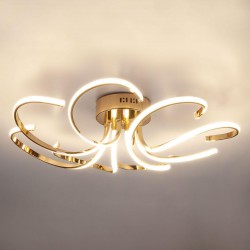 Потолочный светодиодный светильник Eurosvet 90096/8 золото Wisteria