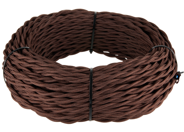 Ретро кабель витой  2х2,5 коричневый Werkel W6452614