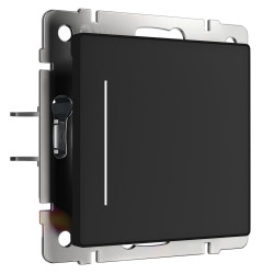 Умный сенсорный выключатель одноклавишный (черный) Werkel W4513008