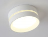 Накладной точечный светильник GX53 с акрилом TN5391 SWH/FR белый песок/белый матовый GX53 IP44 D85*55 Ambrella Light TN5391