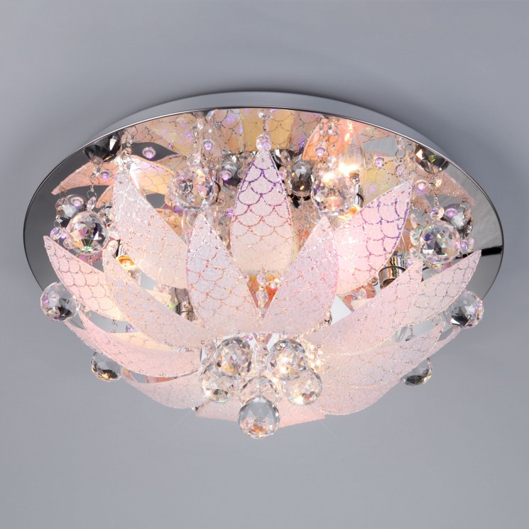 Потолочный светильник  Eurosvet Merelin 5563/6 хром/синий+красный+фиолетовый