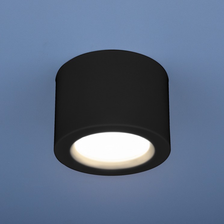 Накладной потолочный LED светильник Elektrostandard DLR026 6W 4200K черный матовый