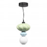 Светильник подвесной ST Luce черный/зелёный, синий, опаловый LED 1*8W 3000K       SL6134.403.01