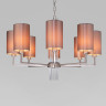 Подвесная люстра Eurosvet 60134/8 никель Soffio