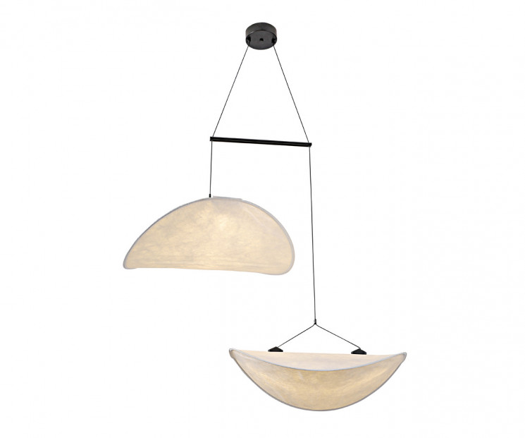 Подвес Kink Light 08022-60+60,01 Брами белый d60+60 h120 Led 36W (3000K)