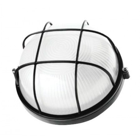 Светильник НПП1302 черный/круг решетка 60W IP54 IEK