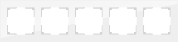 Рамка на 5 постов белый матовый Werkel W0051105 (WL01-Frame-05 Favorit)