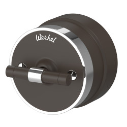 Выключатель на 4 положения двухклавишный (мокко матовый/хром) W5822052 Werkel