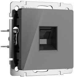 Розетка Ethernet RJ-45 (графит акрил) Werkel W1181044