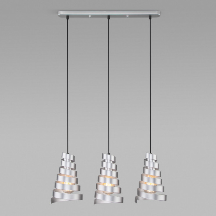 Подвесной светильник Eurosvet 50058/3 серебро STORM