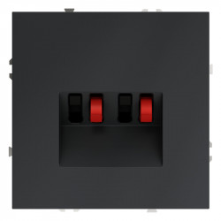 Розетка акустическая VOLTUM VLS060307 графит