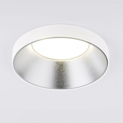 Встраиваемый светильник Elektrostandard 112 MR16 серебро/белый Discus