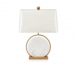 Kink Light 07709-T,01-20(01) Настольная лампа Элин белый/бронза d38 h62 E27 1*40W
