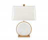 Kink Light 07709-T,01-20(01) Настольная лампа Элин белый/бронза d38 h62 E27 1*40W