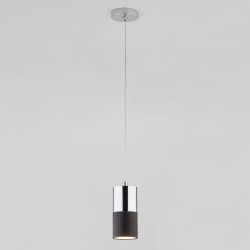 Подвесной светильник Eurosvet 50146/1 хром/черный Mini Topper