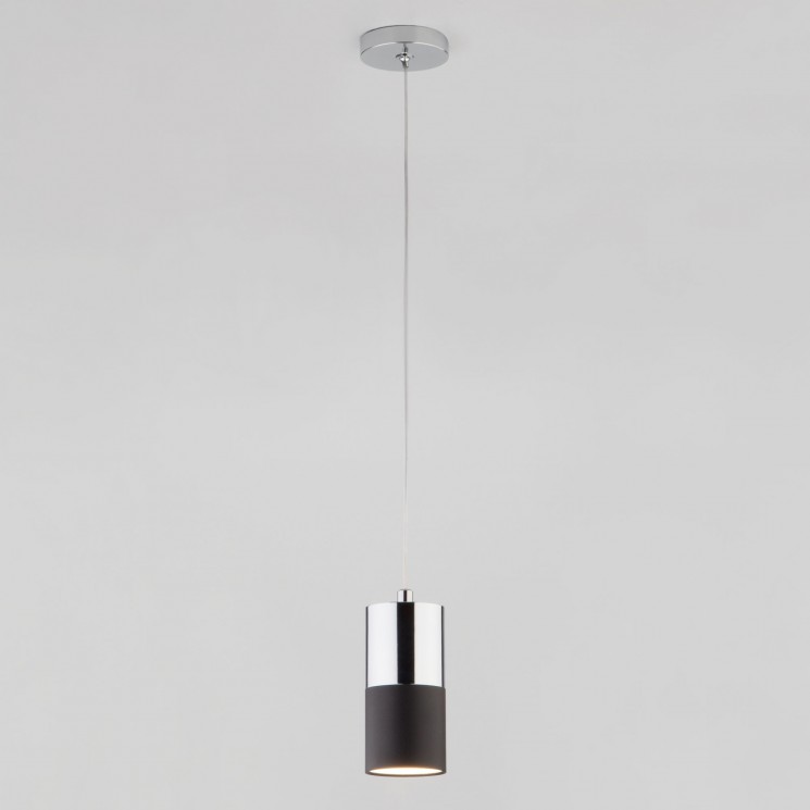 Подвесной светильник Eurosvet 50146/1 хром/черный Mini Topper