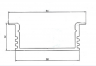 Профиль встраиваемый 34х12