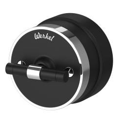 Выключатель на 4 положения двухклавишный (черный матовый/хром) W5822051 Werkel