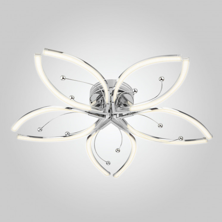 Светодиодный потолочный светильник Eurosvet 90056/5 хром Fiona