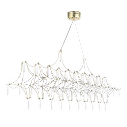 Светильник подвесной ST Luce Золотистый/Прозрачный LED 1*23W 4000K         SL6603.203.23