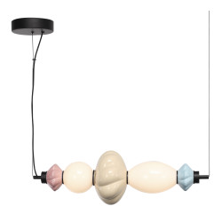 Светильник подвесной ST Luce черный/синий, желтый, розовый, опаловый LED 1*18W 3000K      SL6134.423.01