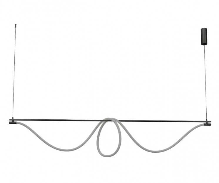 Подвесной светильник KINK Light 08062K-200,19 Салли черный L200 h120 Led 80w (4000k) с пультом ДУ