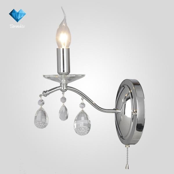 Бра Eurosvet 10059/1 хром/прозрачный хрусталь Strotskis