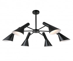 Kink Light 07033-6,19 Люстра Сеул черный d110 h58 E27 6*40W