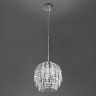 Подвесной светильник Eurosvet 10091/1 хром/прозрачный хрусталь Strotskis Oliver