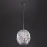 Подвесной светильник Eurosvet 10091/1 хром/прозрачный хрусталь Strotskis Oliver
