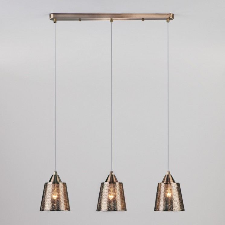 Подвесной светильник  Eurosvet Ollie 50016/3 античная бронза